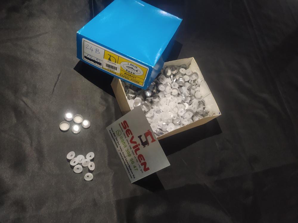 24 NO KAPSÜL KUMAŞ KAPLAMA DÜĞME 500 LÜ