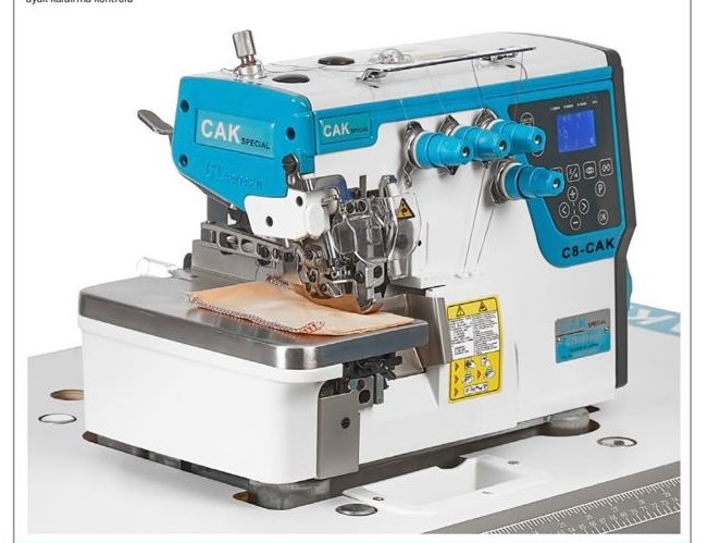 CAK-C8-GT918D-4/UT Full Otomatik Elektrikli Overlok Step Motorlu